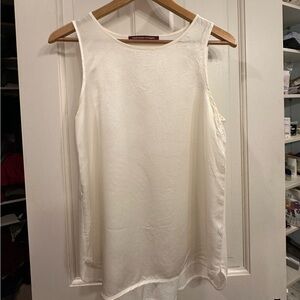 NWOT Comptoir Des Cotonniers Cream Sleeveless Blouse Size S